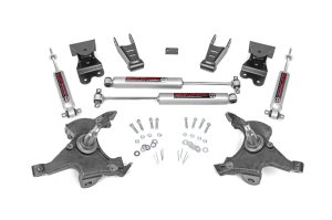 Chevrolet C1500 Lowering Kit - Front + Rear - Rough Country - 2 Inch FR | 4 Inch RR with N3 Shocks - '88-'99